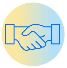 Shaking hands icon
