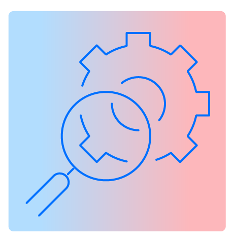 Inspecting gear icon